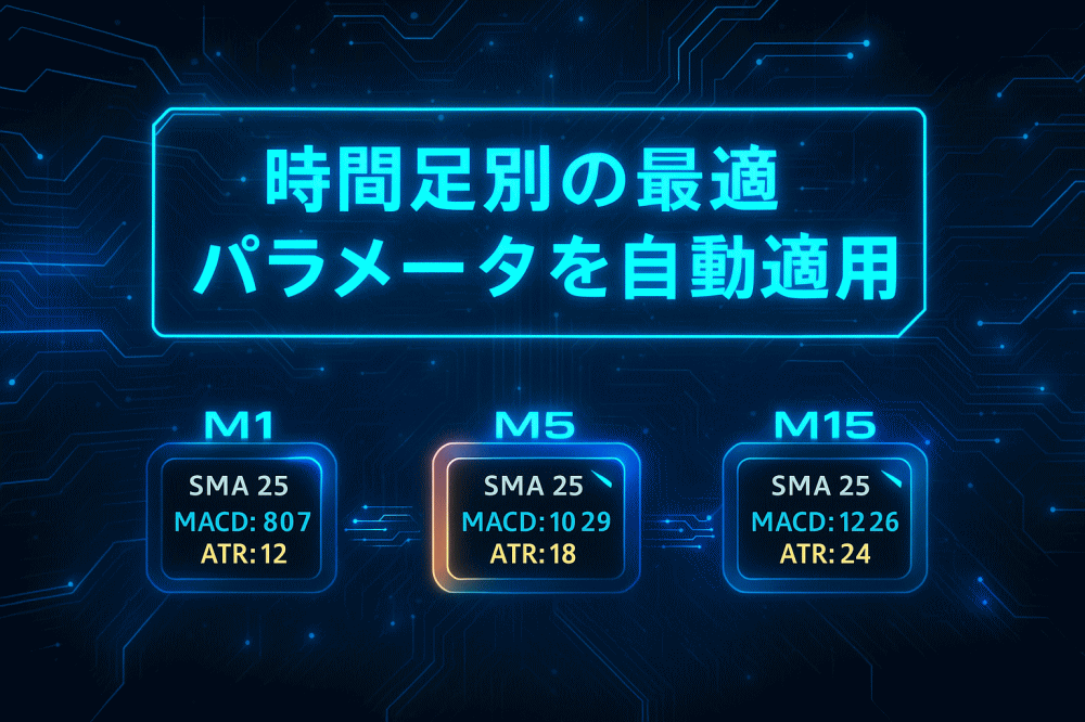 タイムフレーム切替UI
