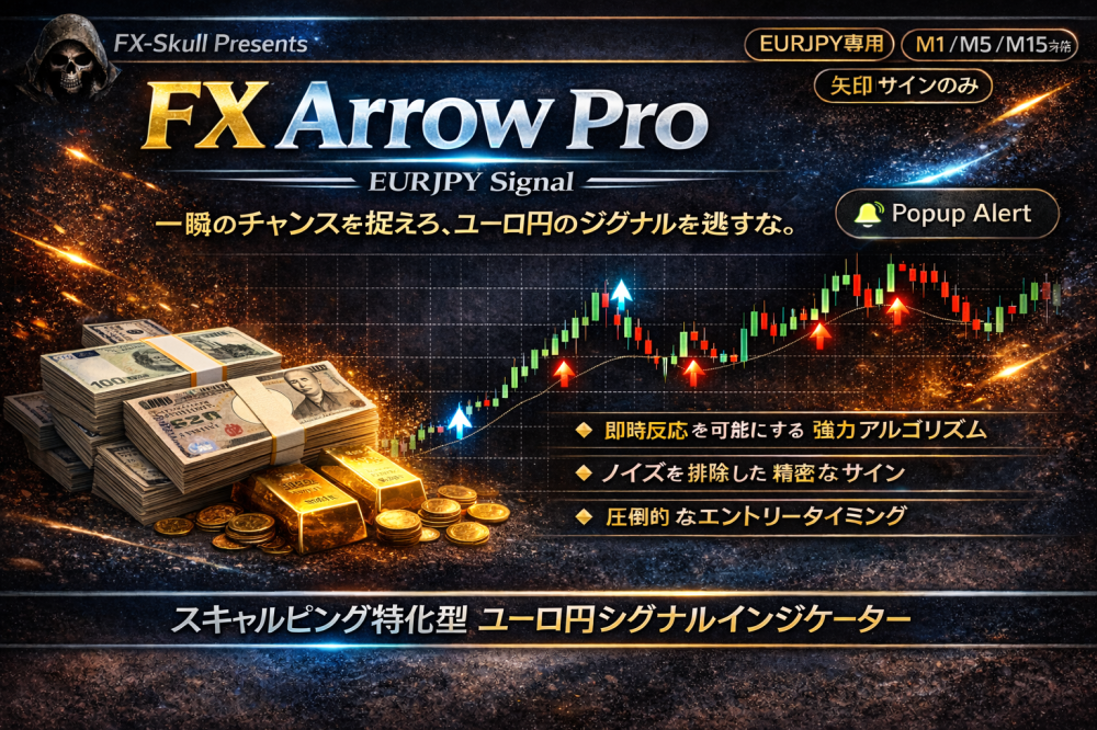 FXSkull Presents｜EURJPY M1/M5/M15 Signal（Arrow Only）